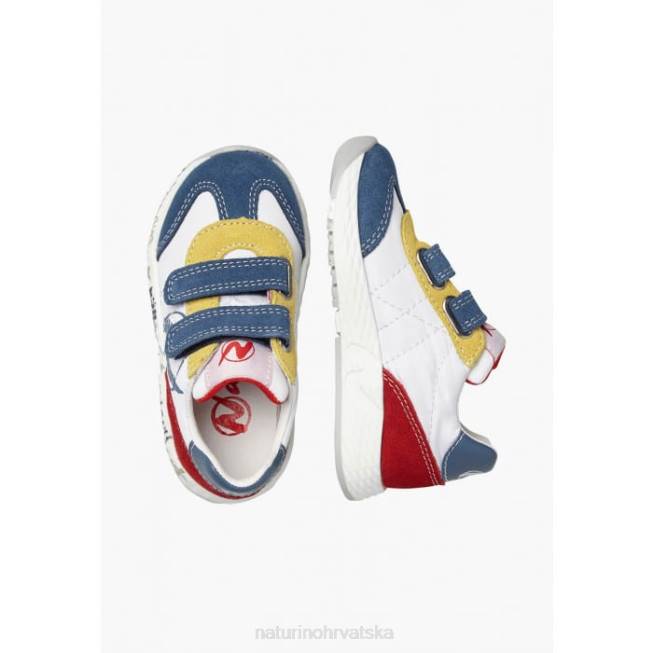 jesko vl. Naturino djeca ZF0X419 tenisice od antilopa i tehničke tkanine bijelo-plava