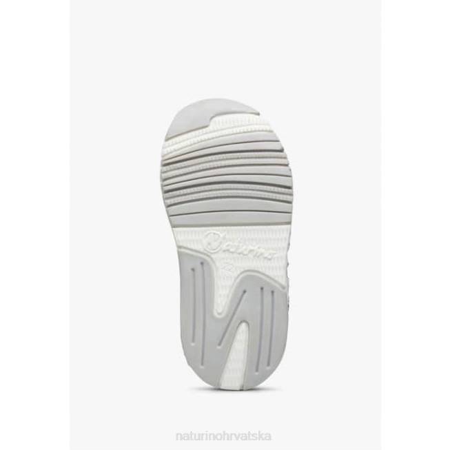 jesko vl. Naturino djeca ZF0X419 tenisice od antilopa i tehničke tkanine bijelo-plava