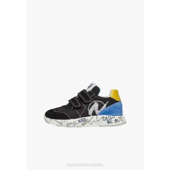 jesko vl. Naturino djeca ZF0X425 tenisice od antilopa i tehničke tkanine crno
