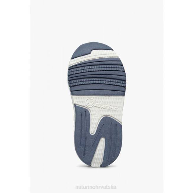 jesko vl. Naturino djeca ZF0X469 tehnička tkanina i tenisice od brušene kože svijetlo plavo-žuta