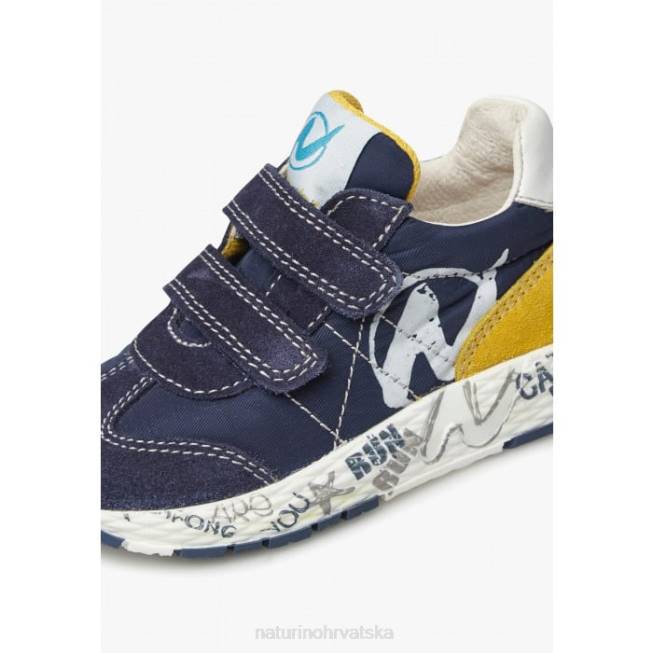 jesko vl. Naturino djeca ZF0X504 tenisice od antilopa i tehničke tkanine mornarica