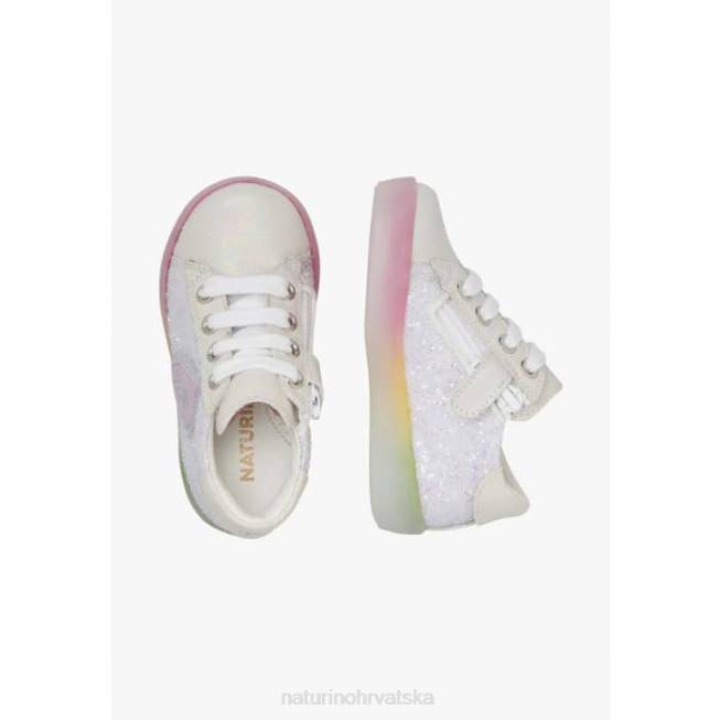 korey 2 zip Naturino djeca ZF0X404 kožne tenisice bijela