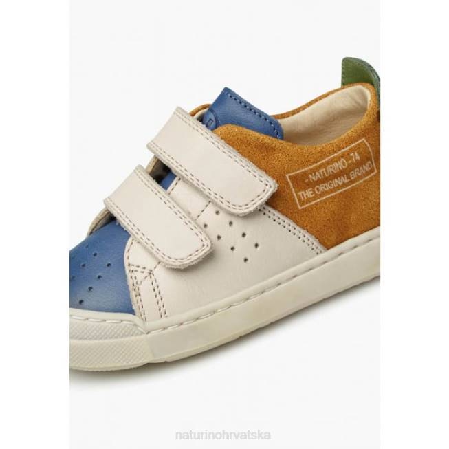 trajan vl Naturino djeca ZF0X499 tenisice od kože i antilopa plavo-konjak