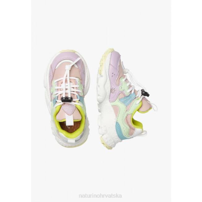 yamano 3 junior. Naturino djeca ZF0X35 tenisice od eko kože i tehničke tkanine lila-zelena