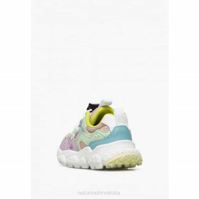 yamano 3 junior. Naturino djeca ZF0X35 tenisice od eko kože i tehničke tkanine lila-zelena