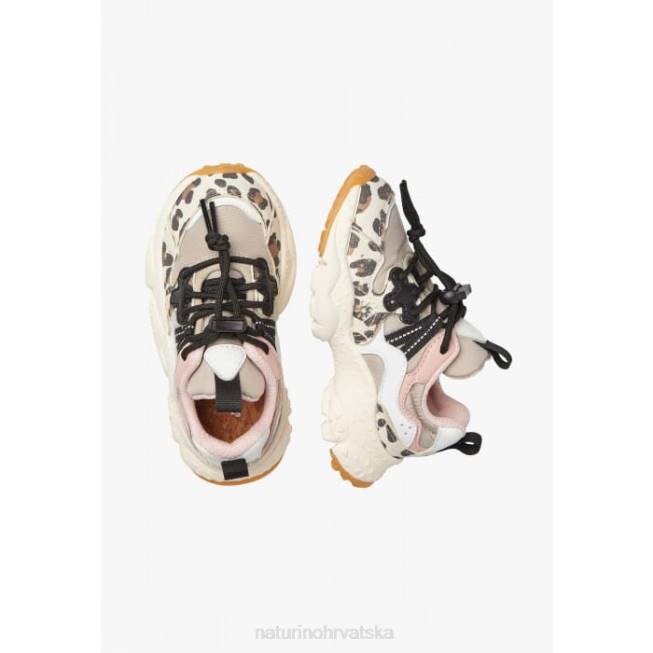 yamano 3 junior. Naturino djeca ZF0X37 tenisice od umjetne kože i tehničke tkanine bež-bijela