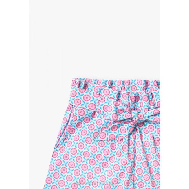 seki Naturino djeca ZF0X612 bermude s mašnom nebesko plava/ružičasta