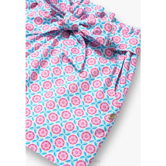 seki Naturino djeca ZF0X612 bermude s mašnom nebesko plava/ružičasta